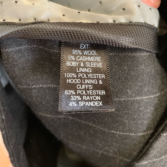 Betabrand Gray Pinstripe Executive Hoodie Medium - Picture 6 of 6